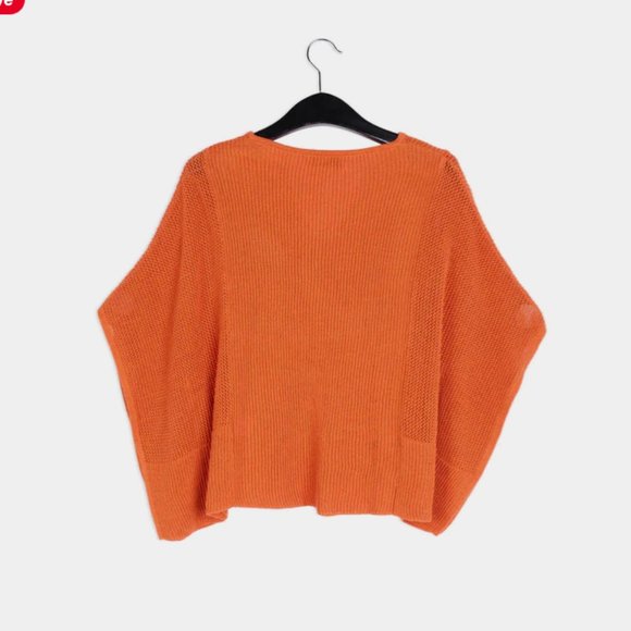 ESSENTIEL ANTWERP Bellaggio Poncho Pullover in Orange Size S (NEW) - Picture 8 of 8